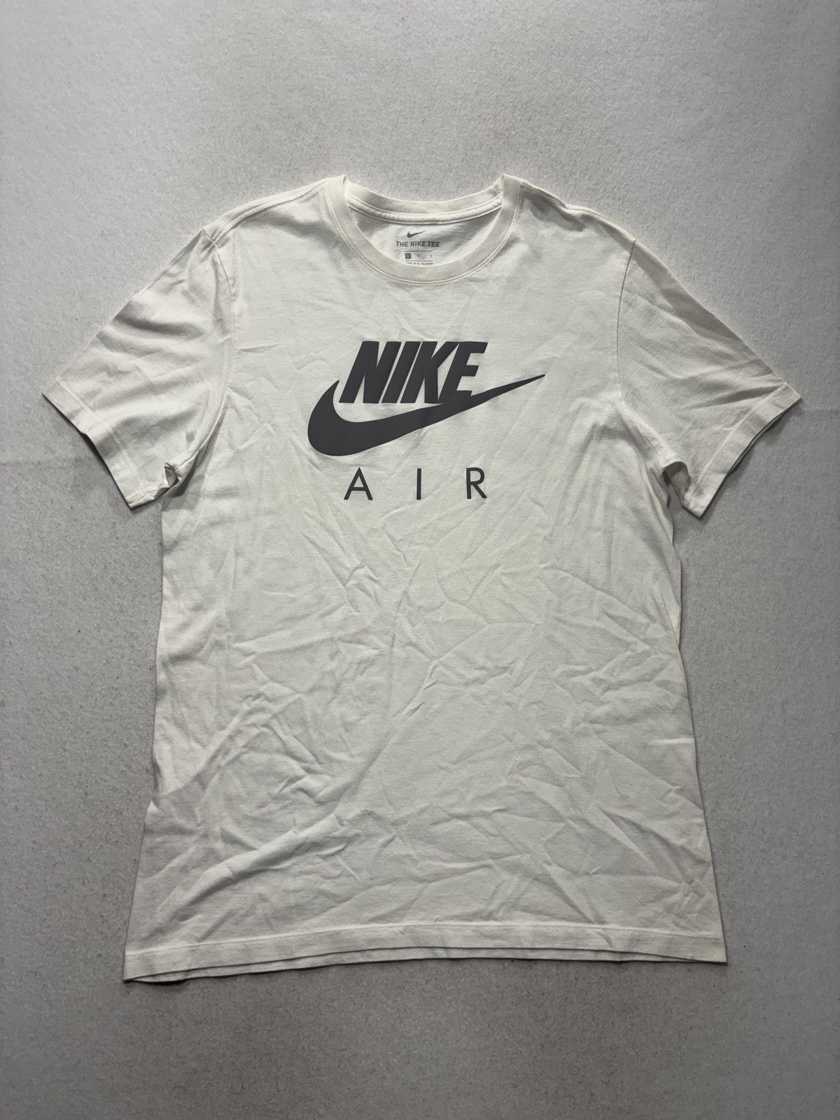 Nike Shirt Mens Large White Nike Air Big Logo Graphic Tee Short Sleeve Swoosh