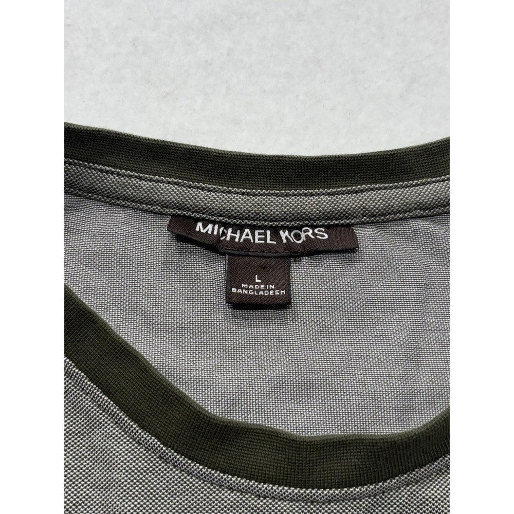 Michael Kors Shirt Mens Large Multicolor Colorblock Ringer T-Shirt Short Sleeve