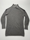 Lululemon Athletica Sweater Womens 2 Gray Mock Neck Long Sleeve Tunic Knit Slim
