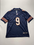Chicago Bears Jersey Mens Large Navy Blue NFL Football Nike BDN 9 On Field
