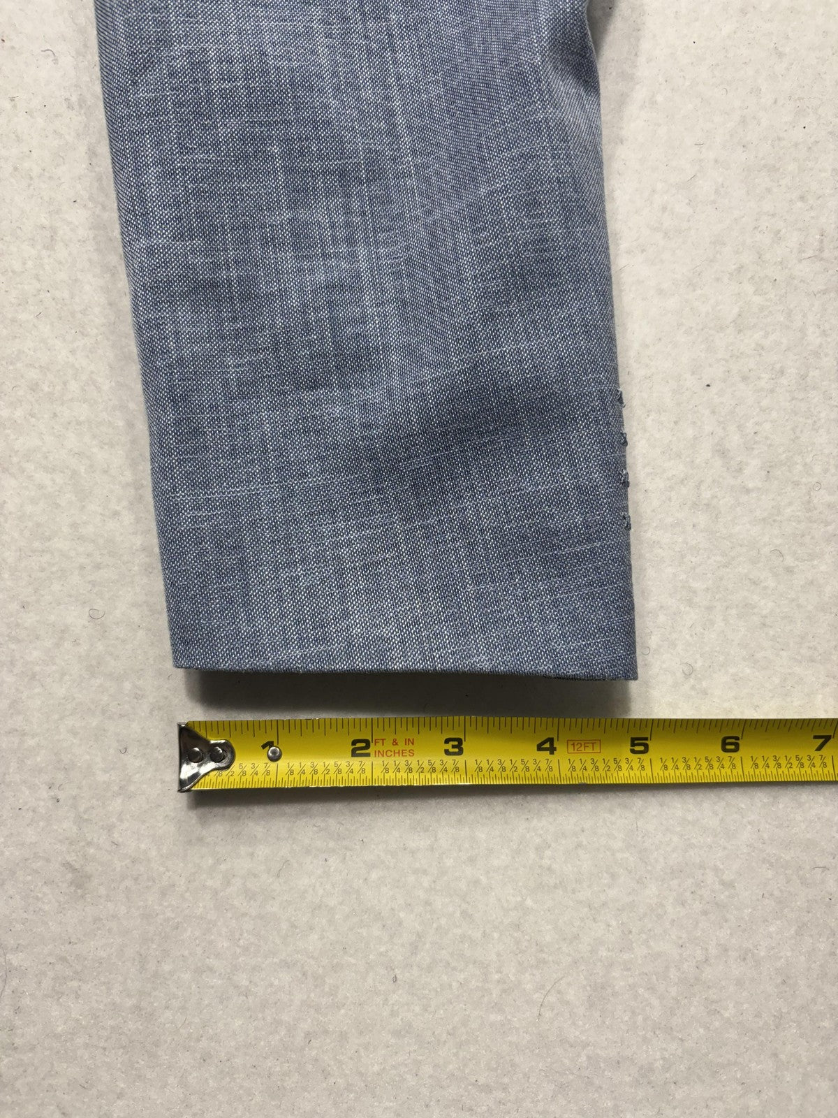 Bocaccio Uomo Sport Coat Mens 44 Blue Stretch Two Button Blazer Notch Lapel