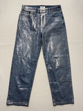 KUT From The Kloth Ashley Slouchy Barrel Jeans Womens 8 Silver High Rise Crop
