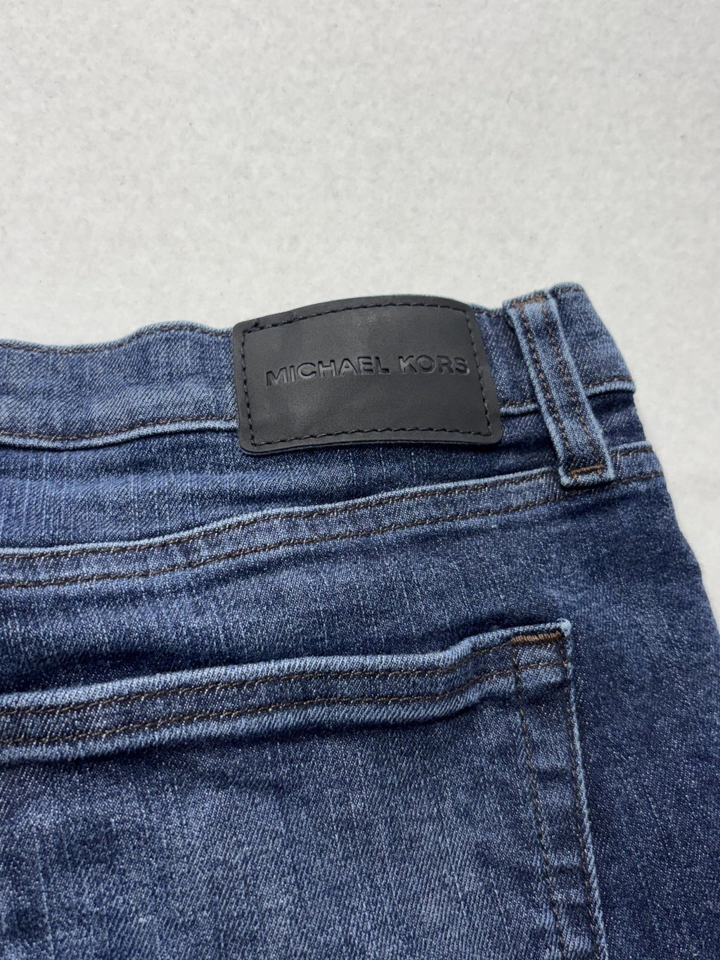Michael Kors Parker Slim Fit Jeans Mens 36x30 Blue Medium Straight Leg Denim
