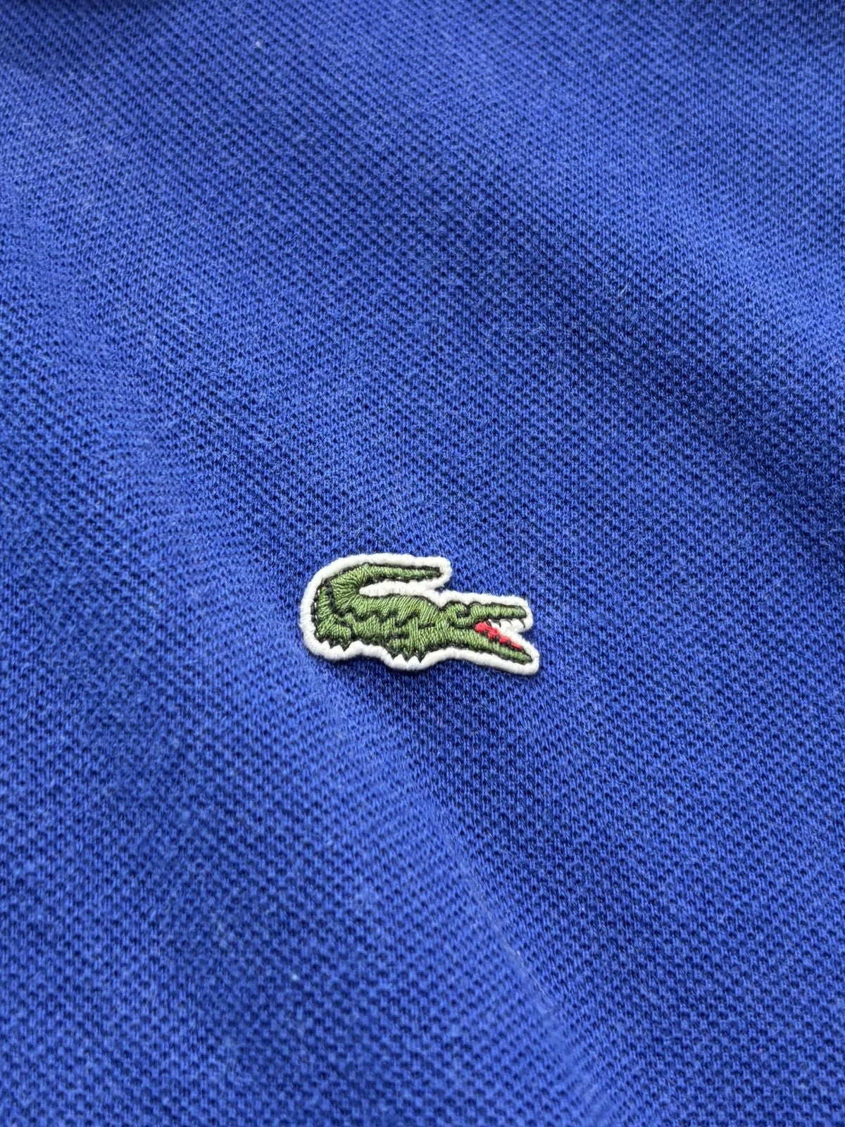 Lacoste Polo Shirt Mens 4XL Blue Classic Fit Pique Cotton Short Sleeve Logo