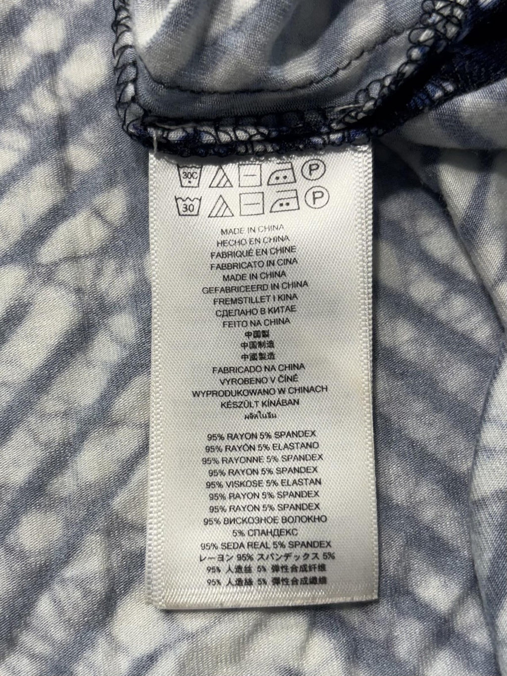 MICHAEL Michael Kors Skirt Womens 1X Plus Blue Geometric Print Maxi Long Jersey