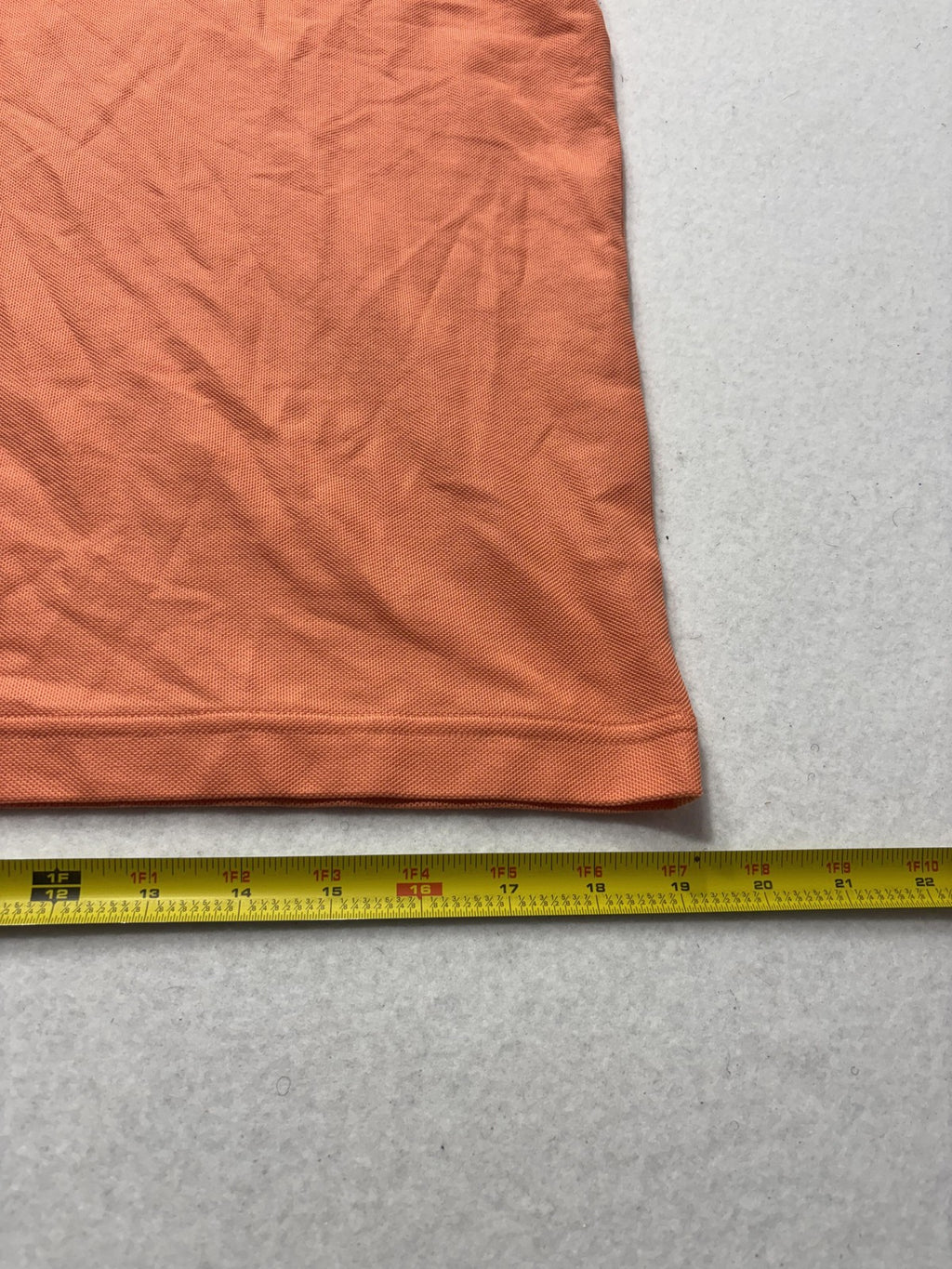 Boss Polo Shirt Mens Medium Orange Tipped Collar Logo Short Sleeve Knit Casual