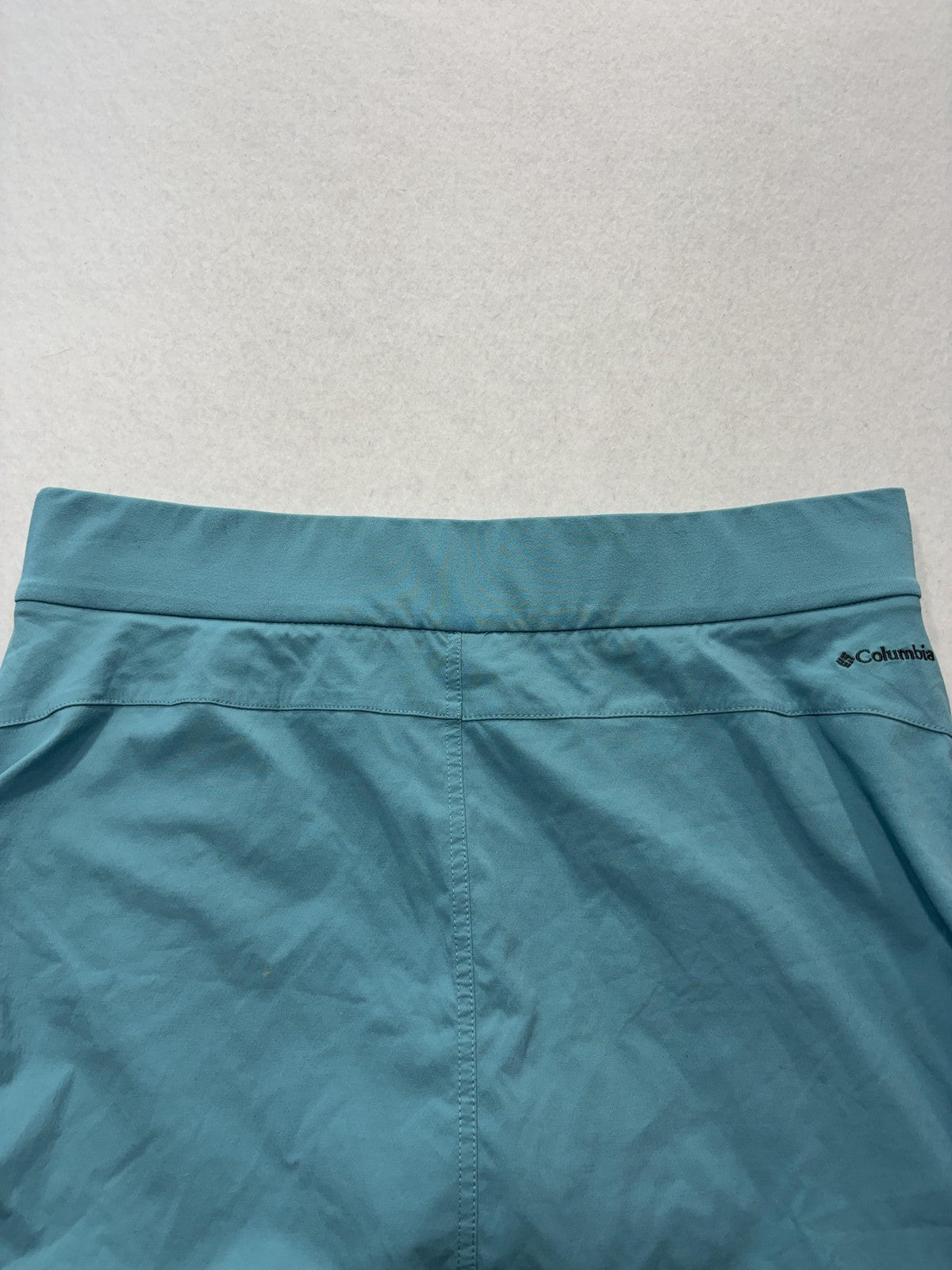 Columbia Skort Womens Large Blue Stretch Drawstring Hiking Outdoor Pocket Lined