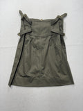 Marc By Marc Jacobs Skirt Womens 6 Green Twill Buckle Pleated A Line Knee Length