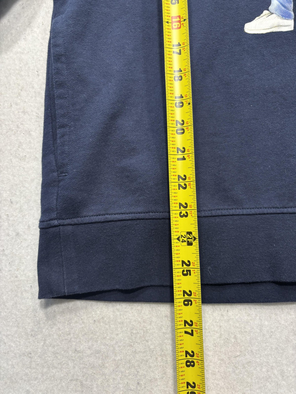 AKOO Hoodie Mens Large Blue Fleece Pullover Fox Graphic Hip Hop Slogan Back