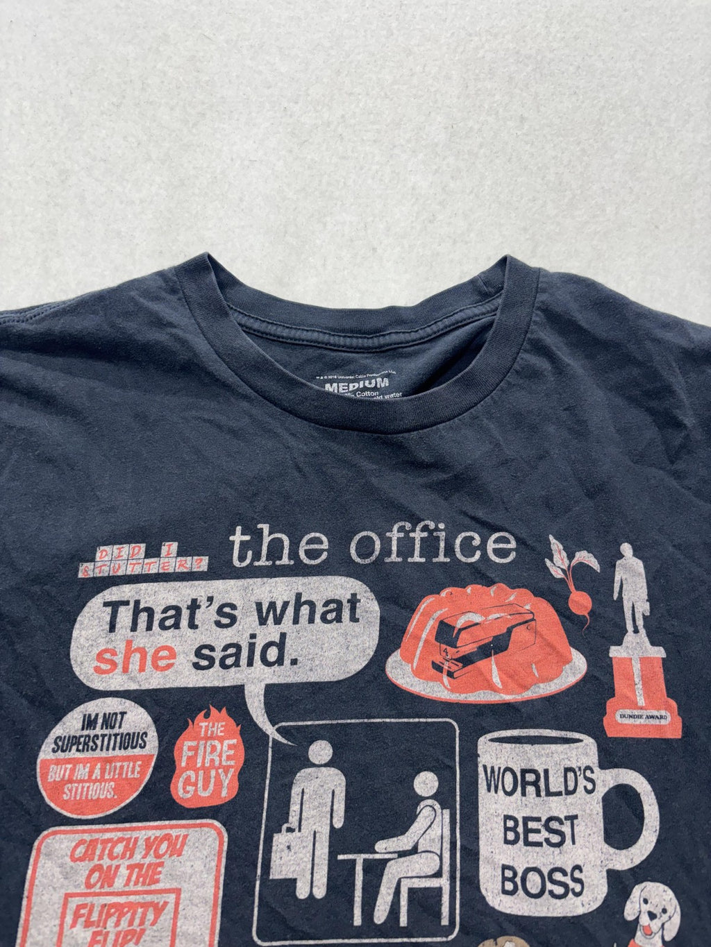 The Office Shirt Mens Medium Blue Thats What She Said Graphic Tee Dwight Schrute