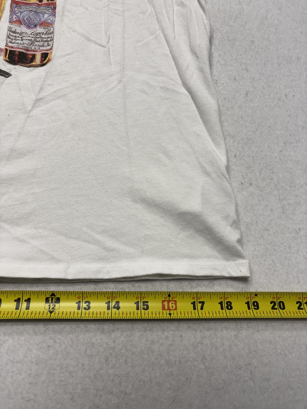Lucky Brand Shirt Womens Medium White Budweiser Beer Graphic Crew Neck Tee