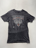 Mentality Shirt Mens Medium Gray Wolf Lightning Graphic Tee Motivational Quote