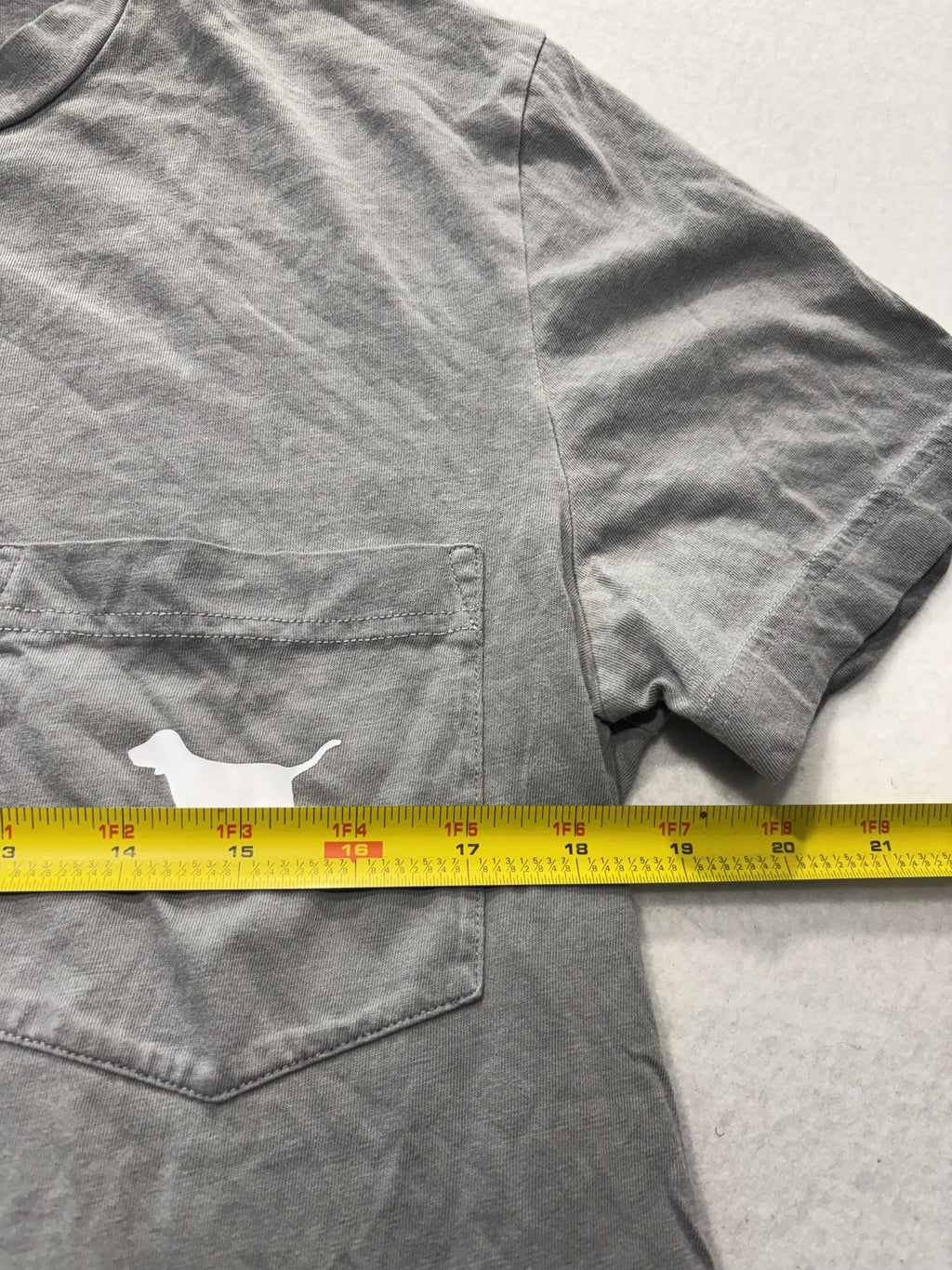 PINK Victoria's Secret Shirt Womens S Gray Pocket Dog Logo Tee Summer Casual