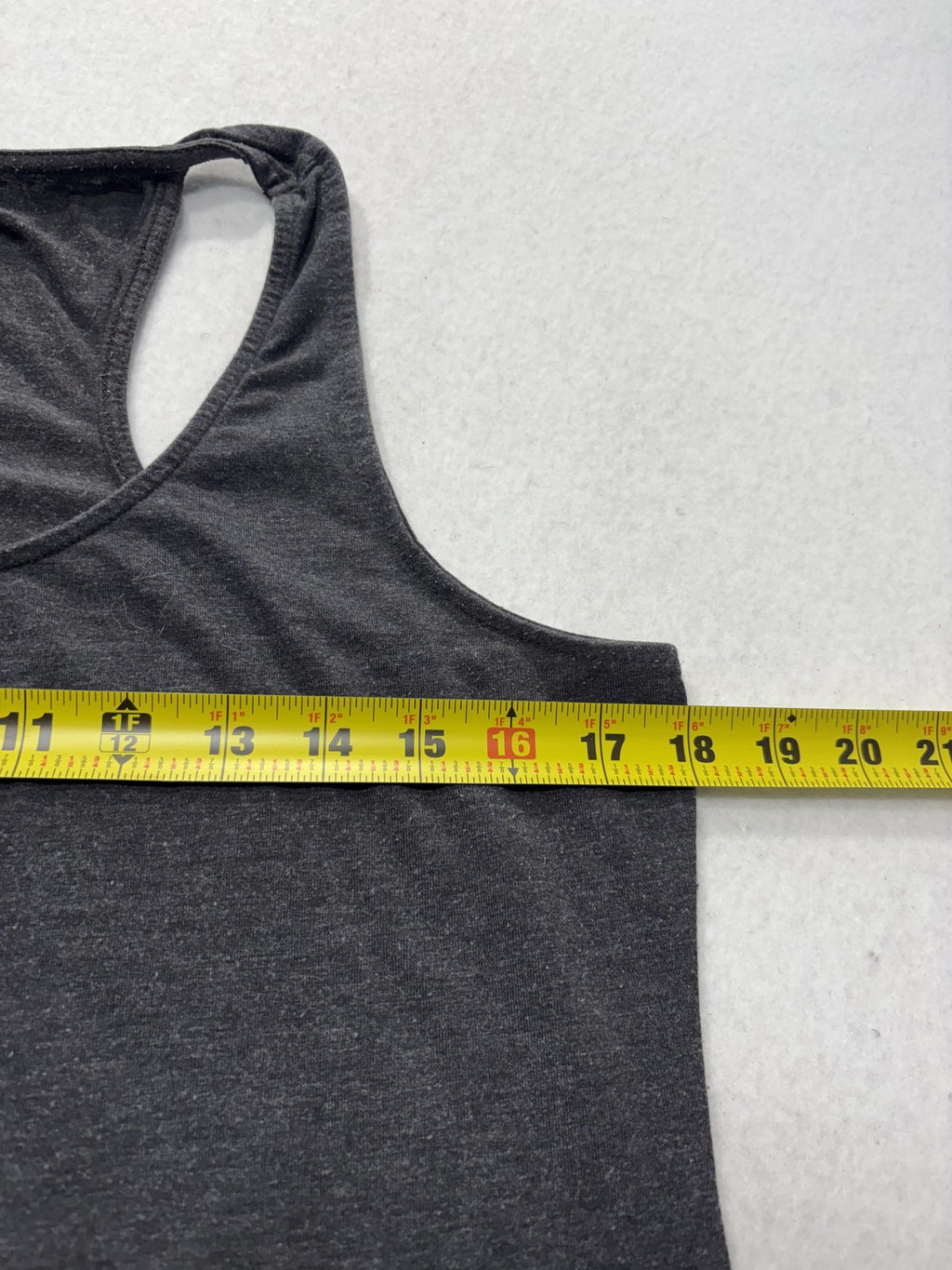 H&M Tank Top Womens L Gray Scoop Neck Racerback Jersey Basic Summer Casual