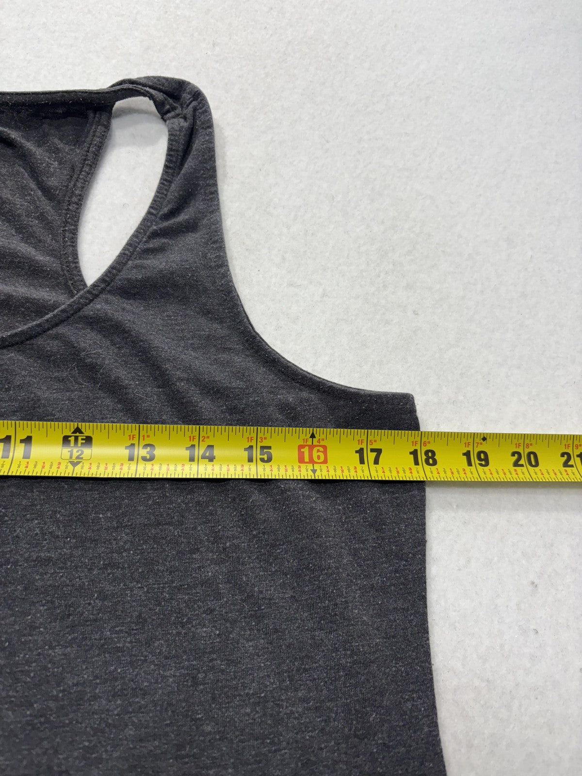 H&M Tank Top Womens L Gray Scoop Neck Racerback Jersey Basic Summer Casual