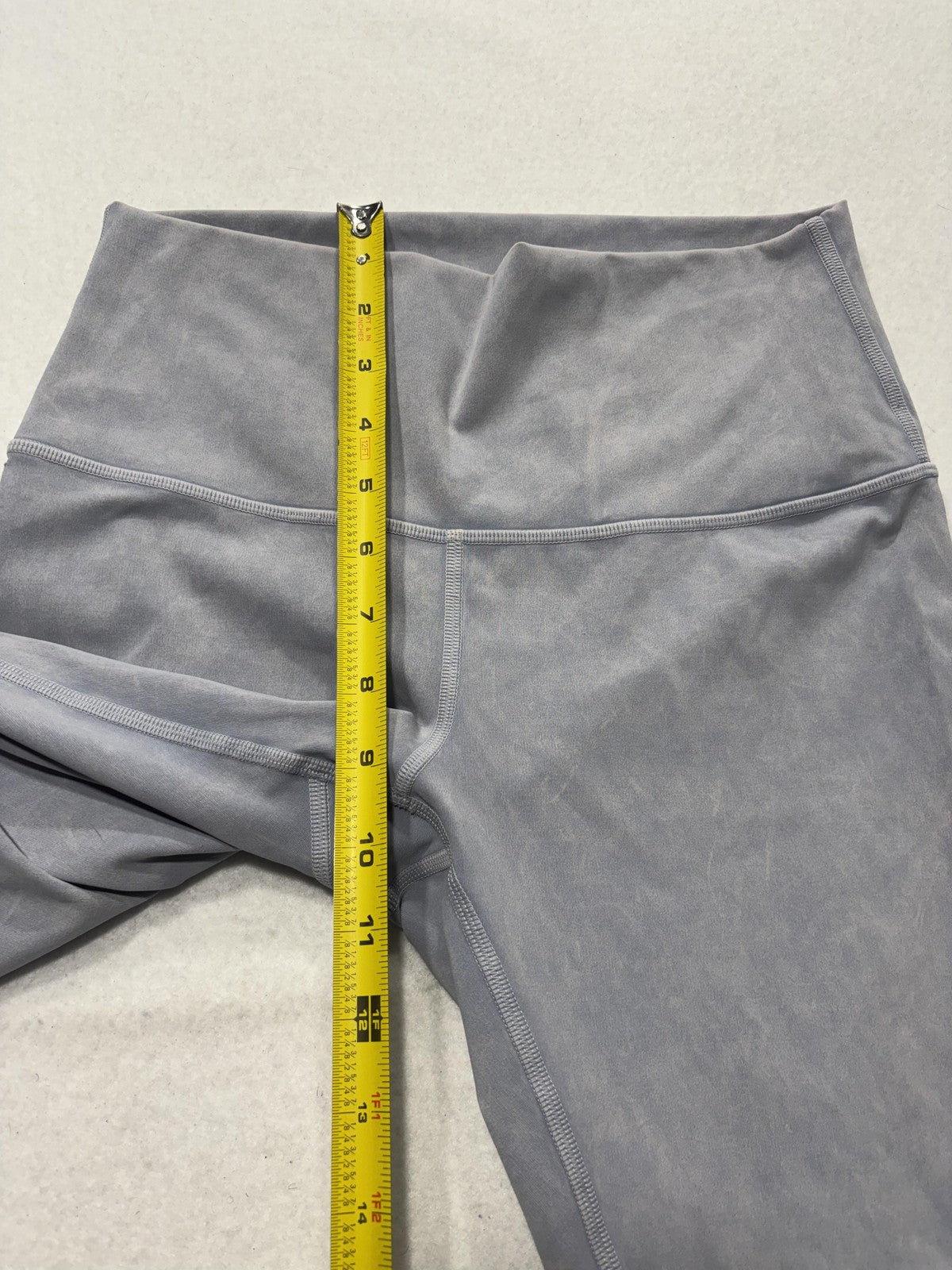 Lululemon Leggings Womens 6 Gray High Rise 27.5" Inseam Ankle Yoga Stretch Knit