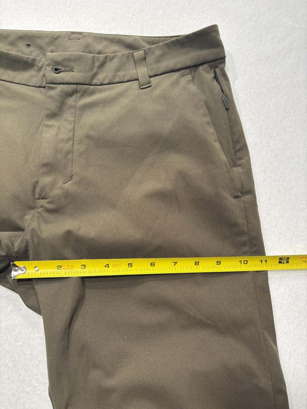 Lululemon Mens Chino Pants 31x32 Green Slim Straight Stretch Casual LM5AEYS