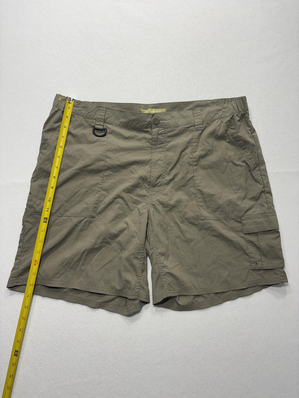 Columbia PFG Omni-Shade Shorts Mens 40 Beige Blood N Guts Fishing Quick Dry
