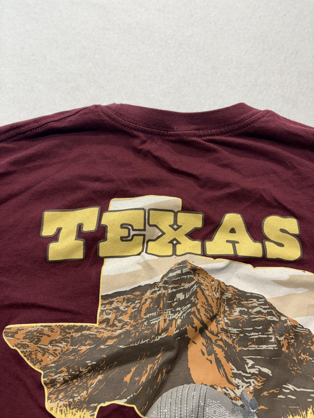 Columbia Shirt Mens XL Red Texas Graphic Tee Short Sleeve Cotton Outdoor