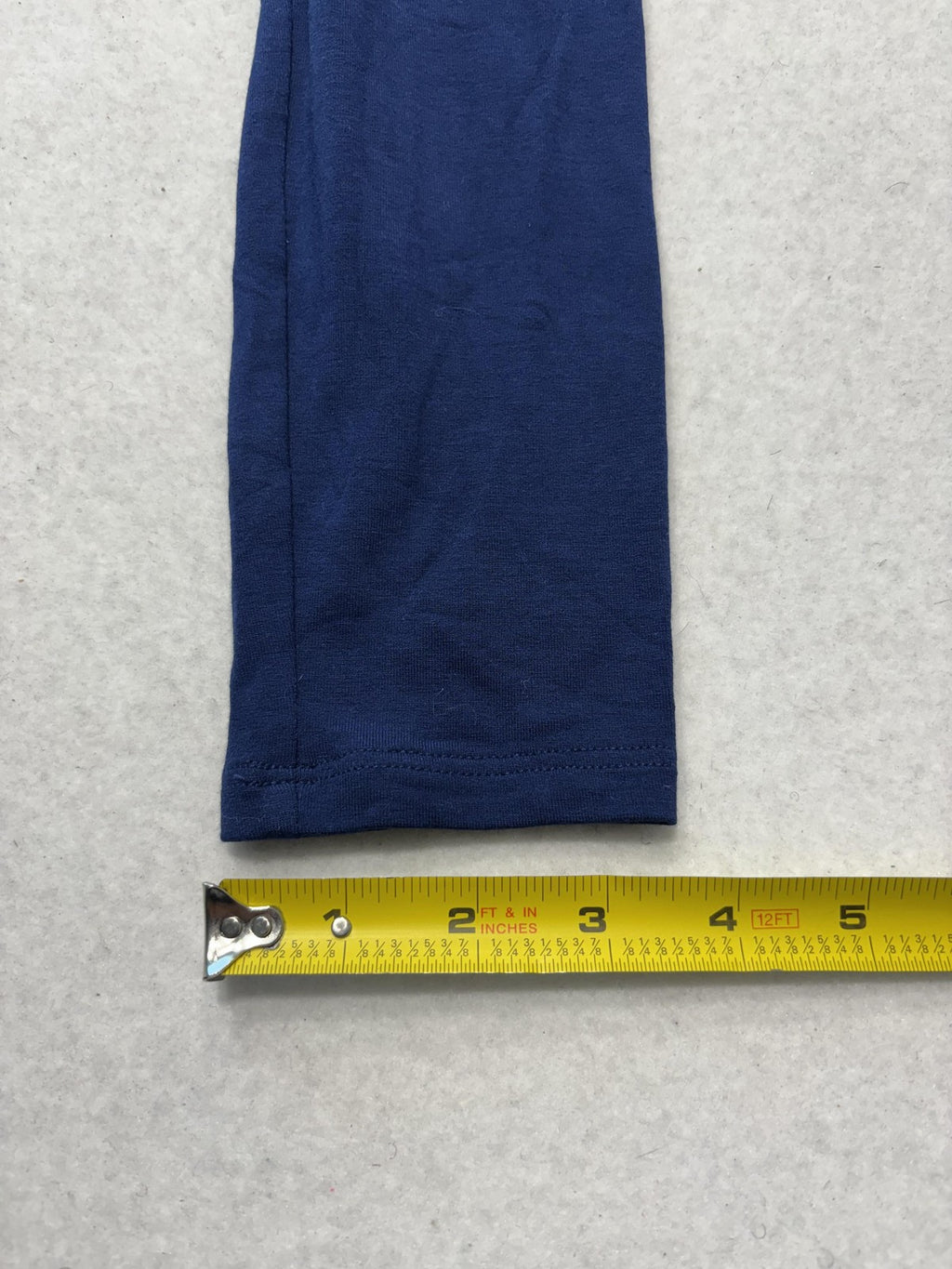 Dress Womens Medium Blue V Neck Long Sleeve Stretch Jersey Shift Knee Length