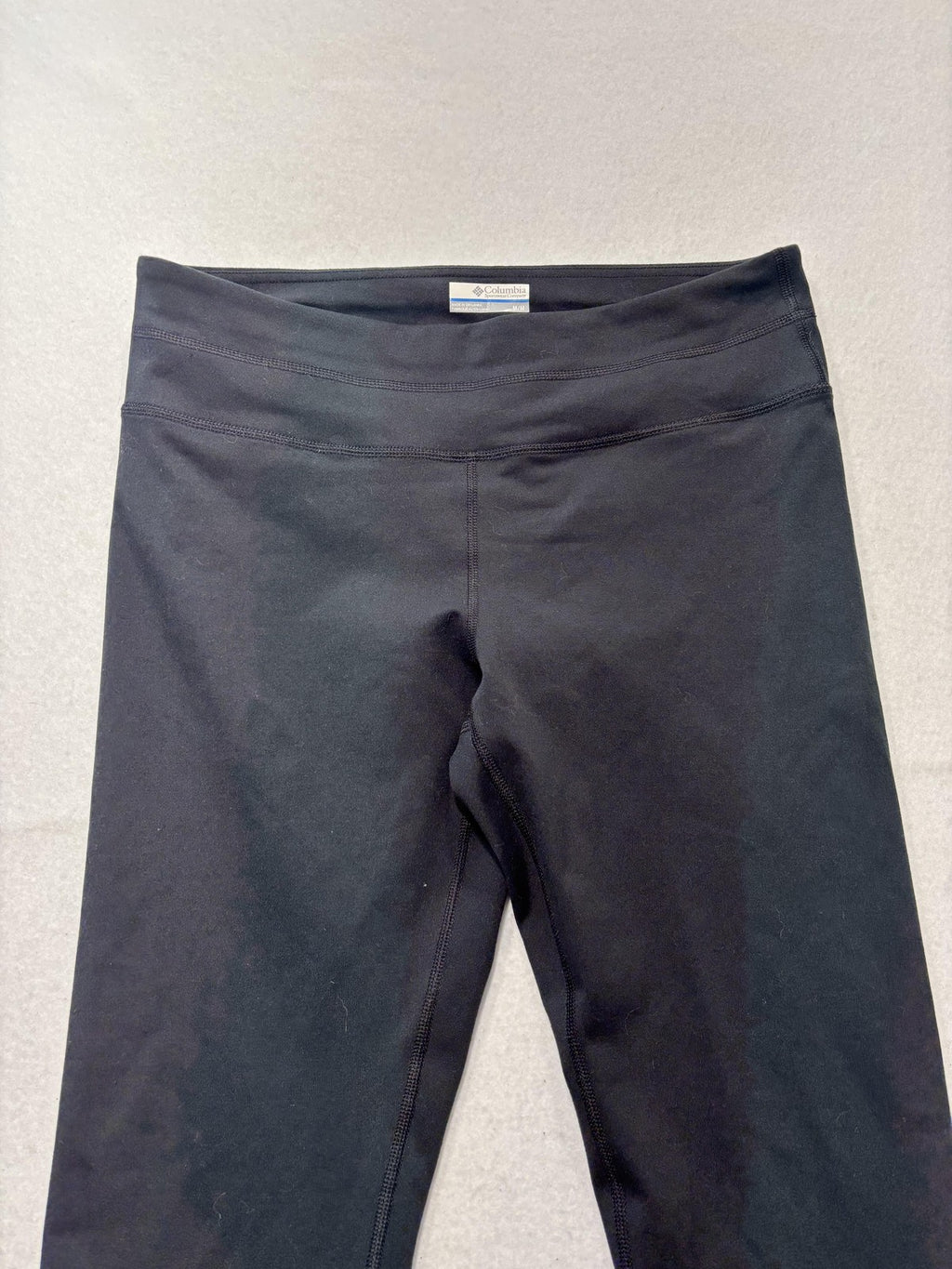 Columbia Leggings Womens Medium Black Stretch Knit Ankle Pull On Athletic Yoga