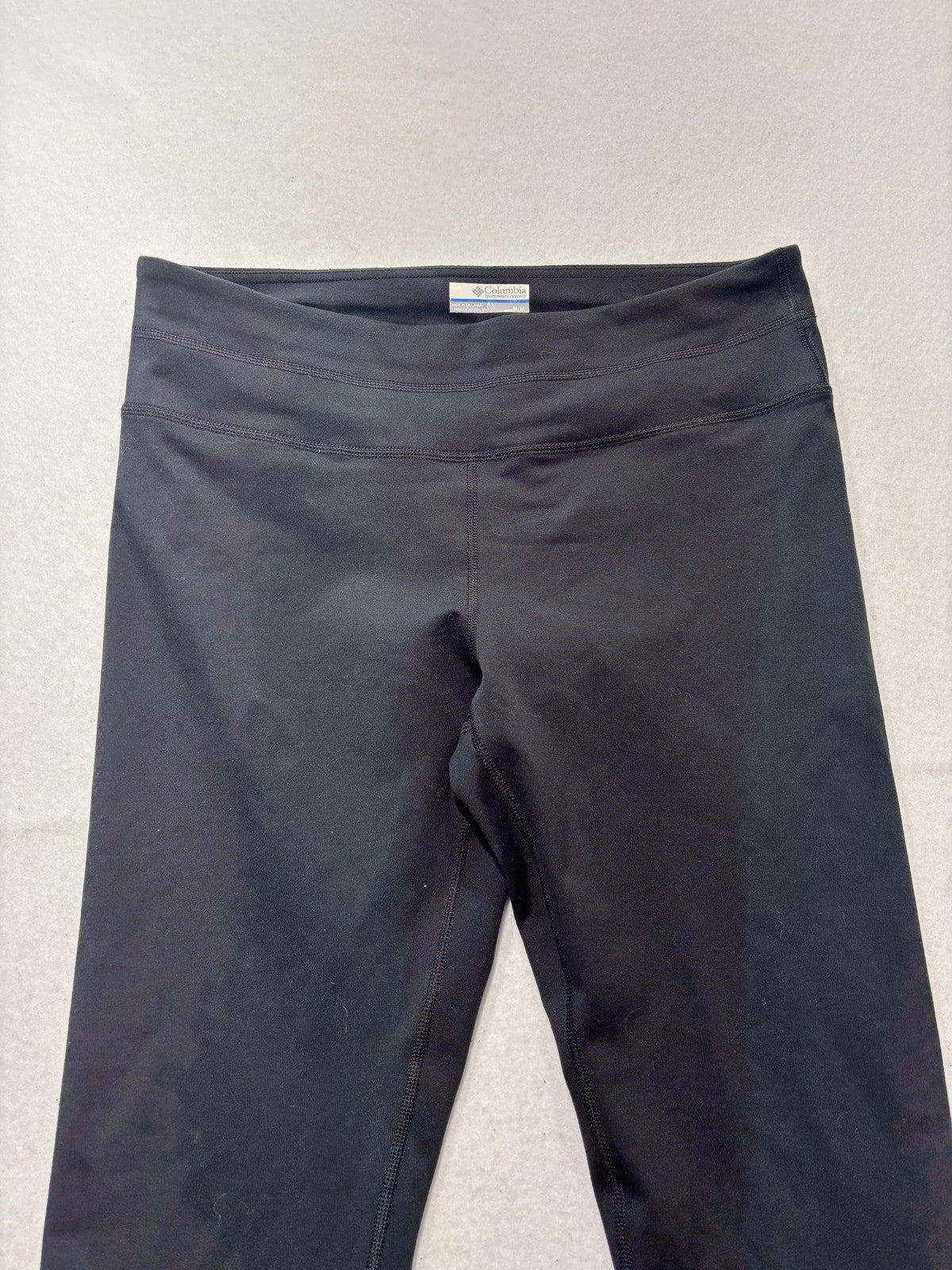 Columbia Leggings Womens Medium Black Stretch Knit Ankle Pull On Athletic Yoga
