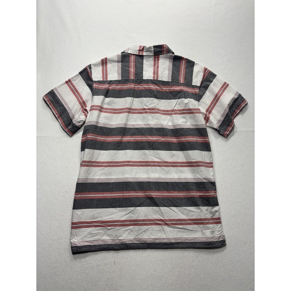 Columbia Shirt Mens Large Multicolor Striped Short Sleeve Button Up Casual