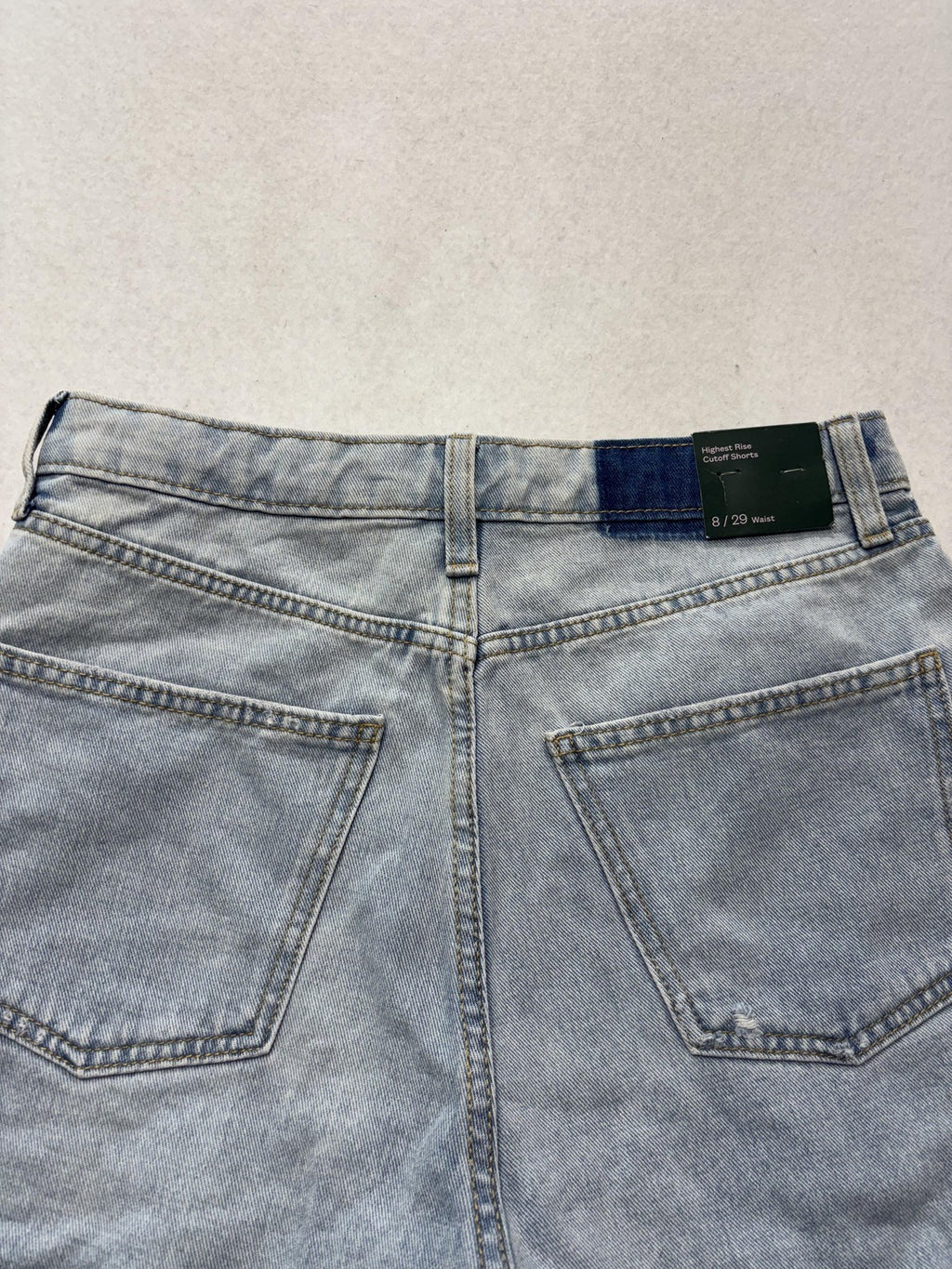 Wild Fable Shorts Womens 8 Blue Highest Rise Cutoff Denim Distressed Raw Hem