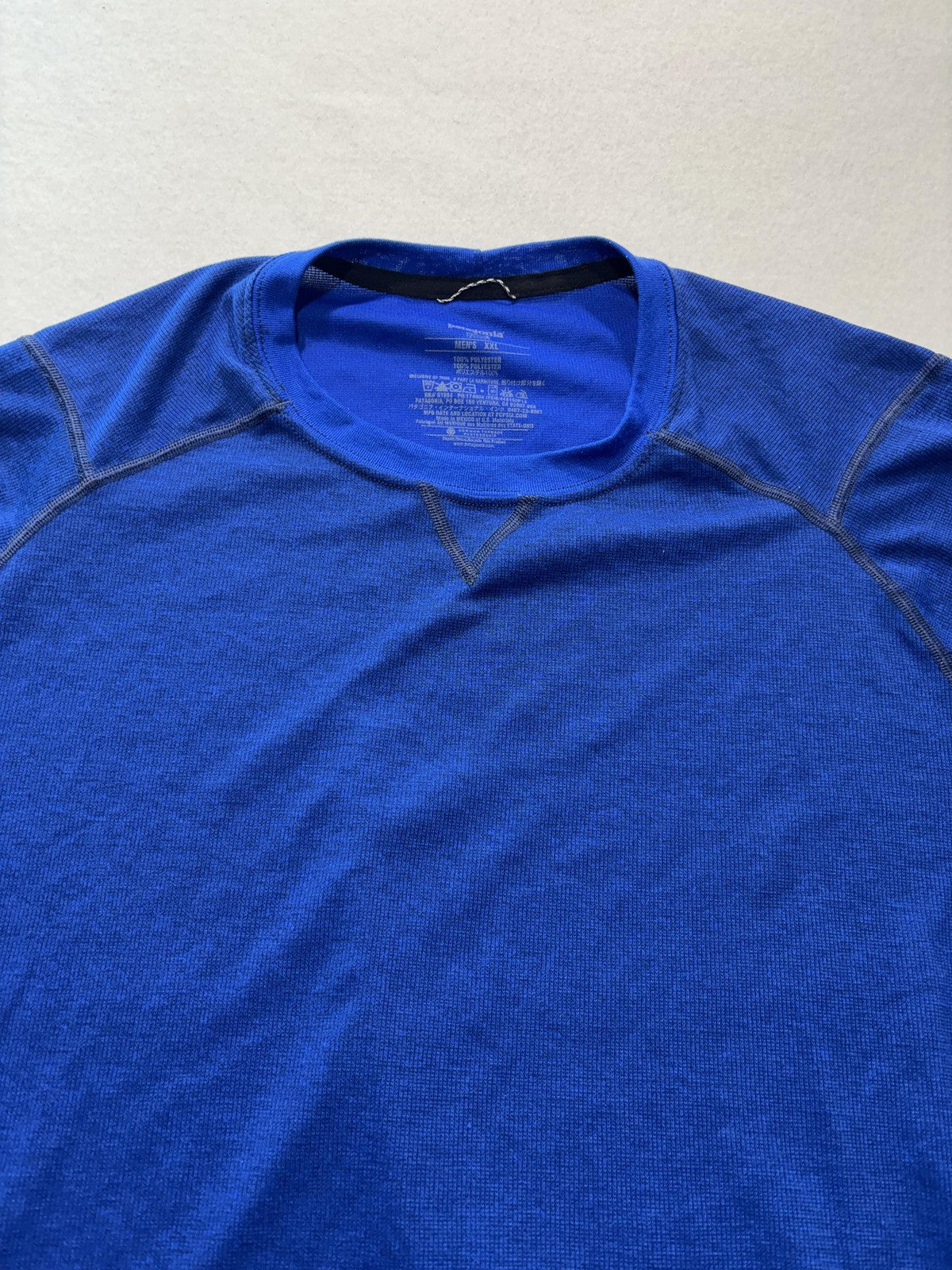 Patagonia Capilene Lightweight Shirt Mens 2XL Blue Long Sleeve Base Layer