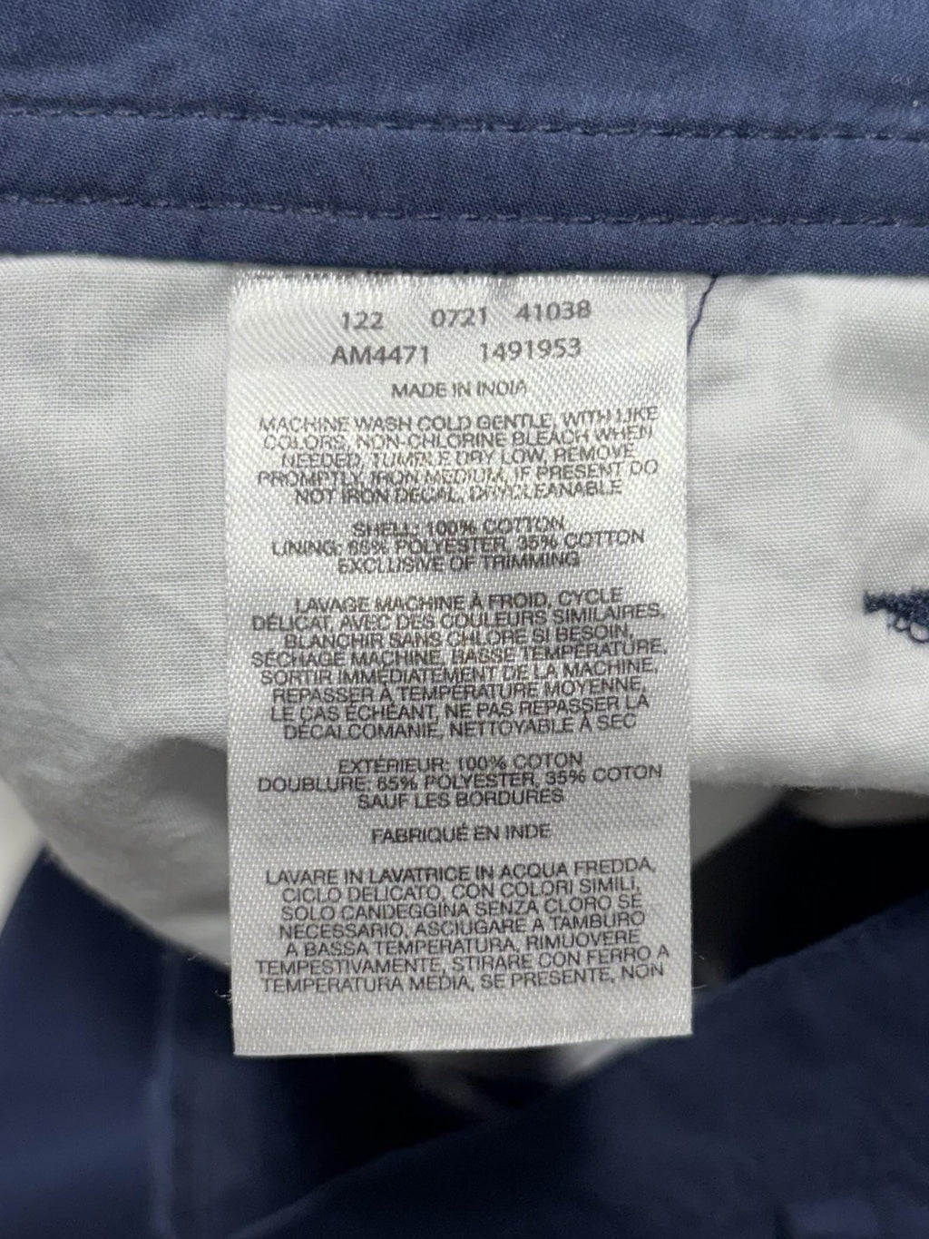 Columbia Chino Shorts Mens 34 Blue 8" Inseam Lined Lightweight Travel Casual