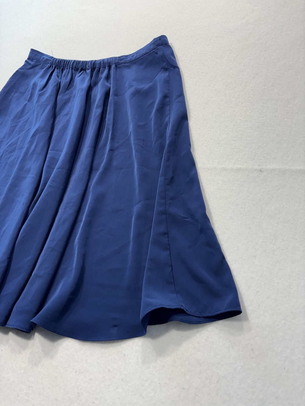 Banana Republic Skirt Womens 4 Blue Pleated Chiffon Knee Length Lined Flowy