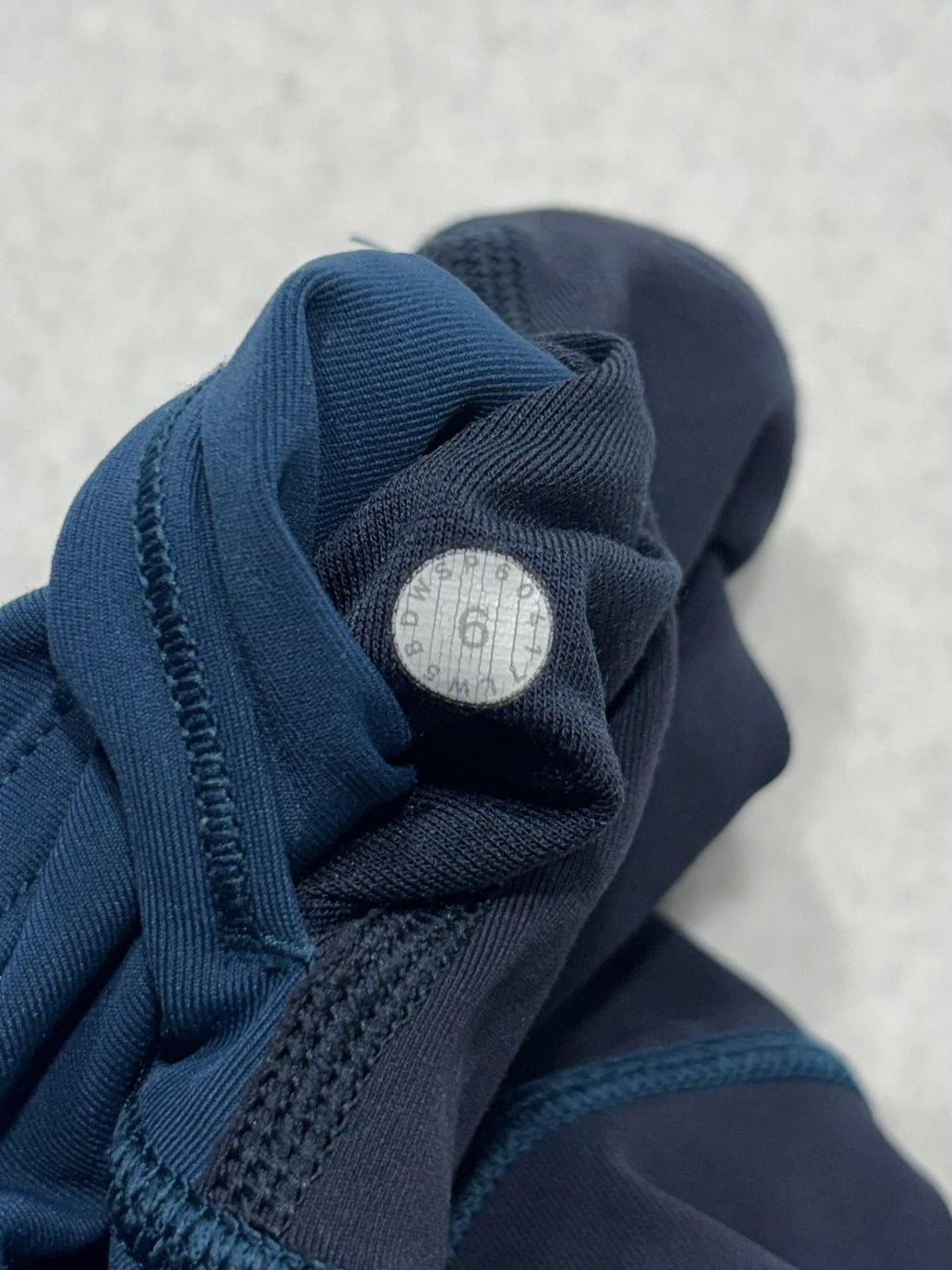 Lululemon Leggings Womens 4 Blue Colorblock High Rise 25" Inseam Ankle Yoga