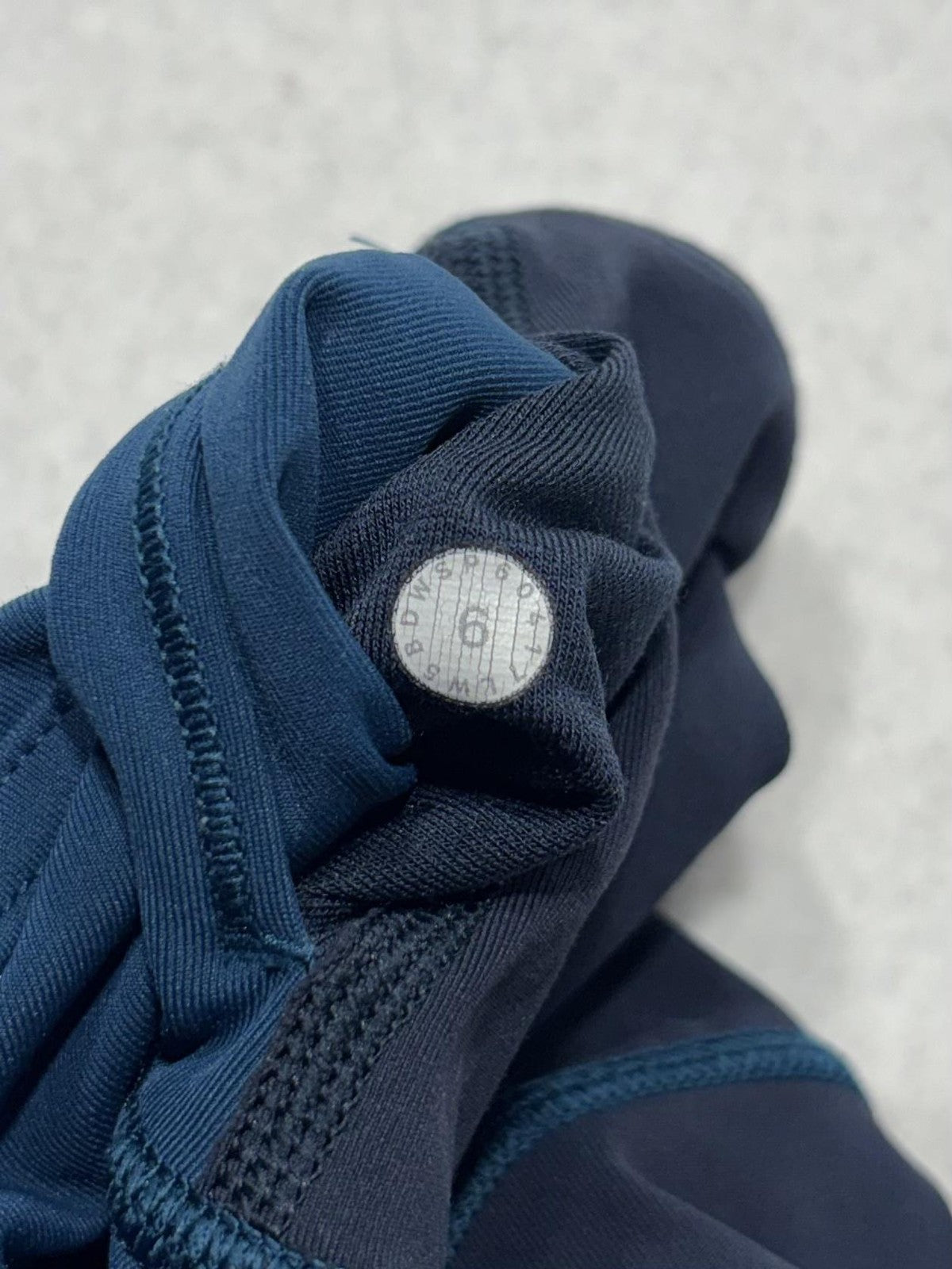 Lululemon Leggings Womens 4 Blue Colorblock High Rise 25" Inseam Ankle Yoga