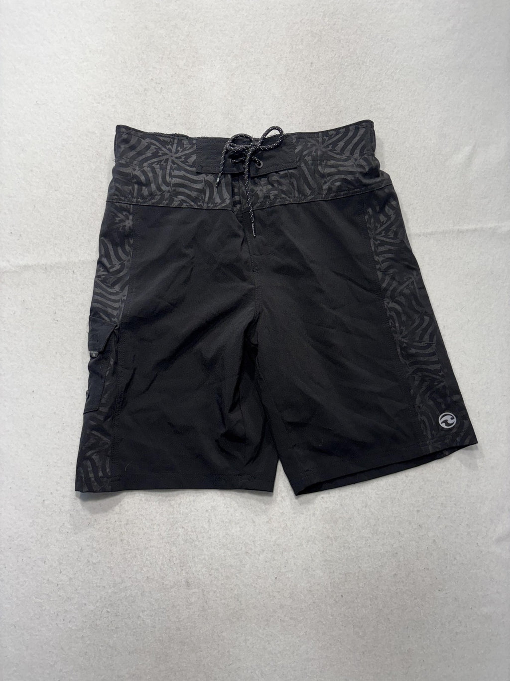 Ocean Current Swim Shorts Mens Medium Black Animal Print Quick Dry Mesh Lined