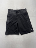 Ocean Current Swim Shorts Mens Medium Black Animal Print Quick Dry Mesh Lined
