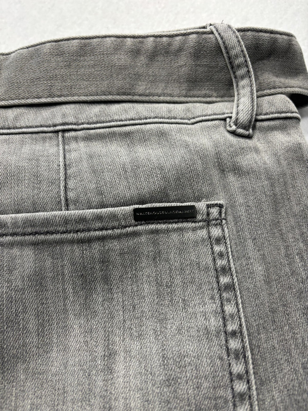 White House Black Market Utility Cargo Jeans Womens 10R Gray High Rise Wide Leg