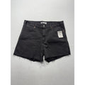 Signature By Levi Strauss & Co Shorts Womens 12 Gray High Rise 5" Cut Off Denim