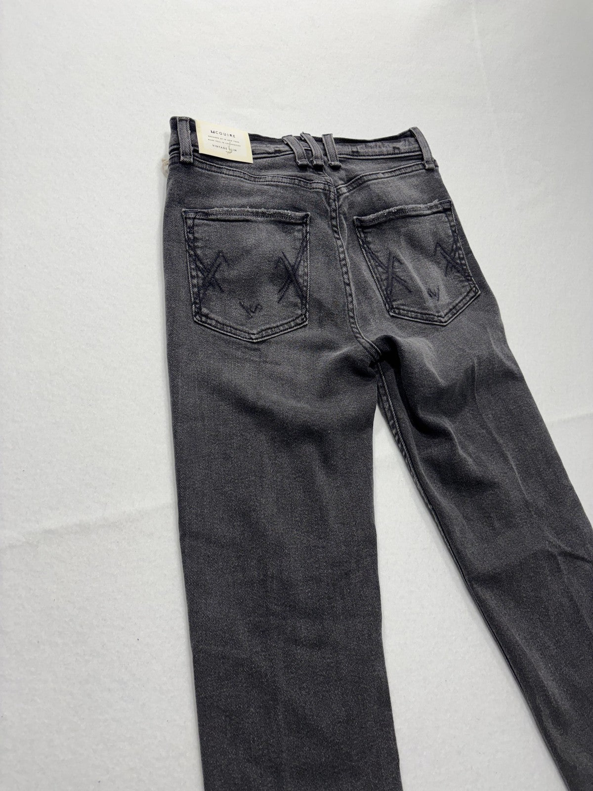 McGuire Bellwoods Vintage Slim Jeans Womens 25 Gray Beaded Rhinestone 25x30