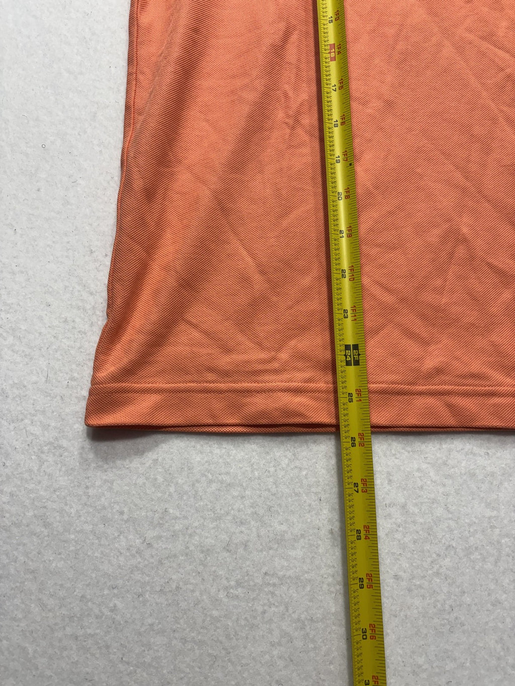 Boss Polo Shirt Mens Medium Orange Tipped Collar Logo Short Sleeve Knit Casual