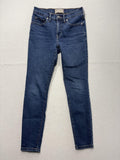 Everlane Jeans Womens 28 Blue Medium Wash Skinny Mid Rise Stretch Denim 28x27