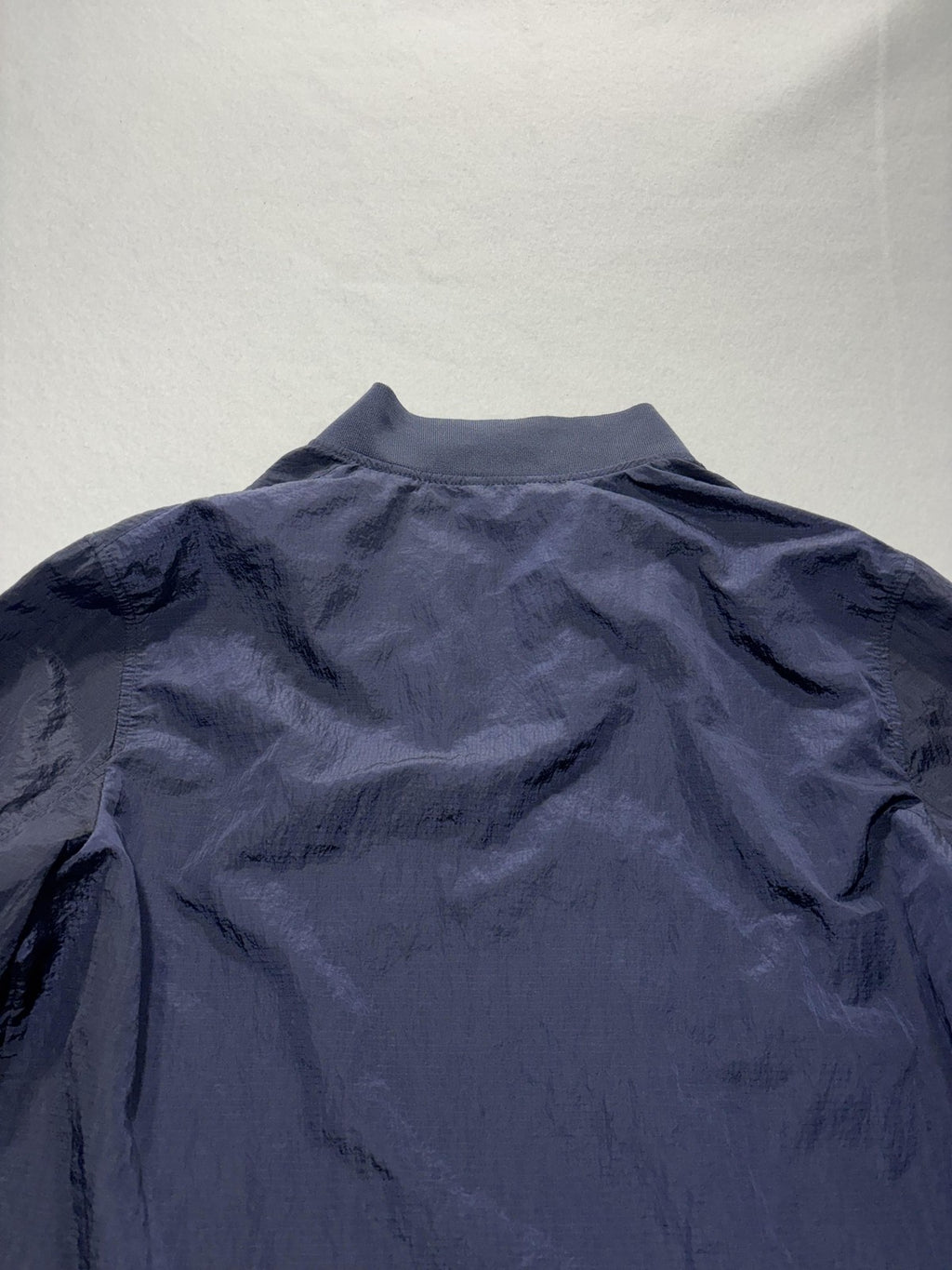 Armani Exchange Jacket Mens XL Blue Nylon Bomber Full Zip Lightweight Casual