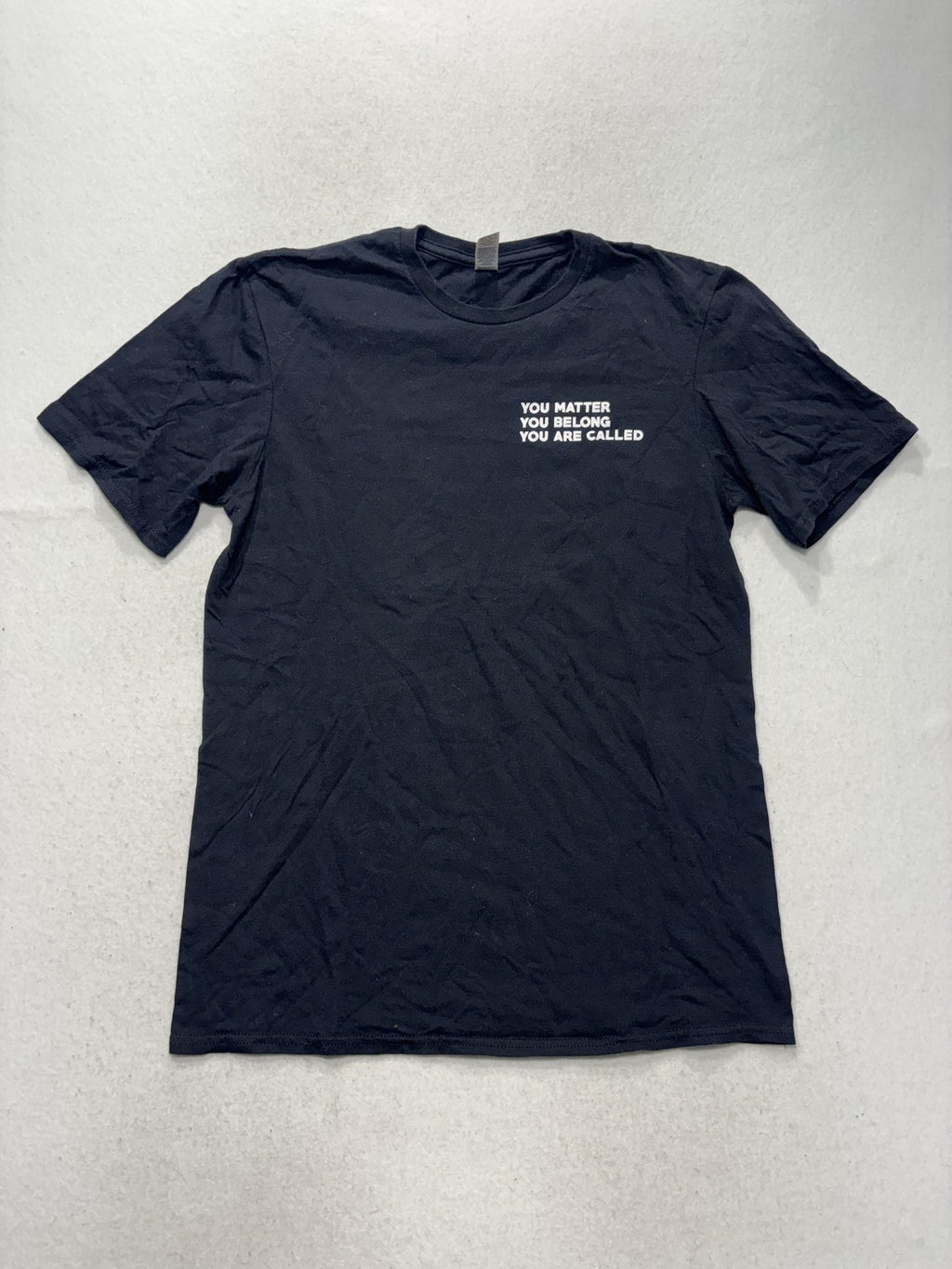 Shirt Mens Medium Black You Matter You Belong Empowered Graphic Tee Short Sleeve