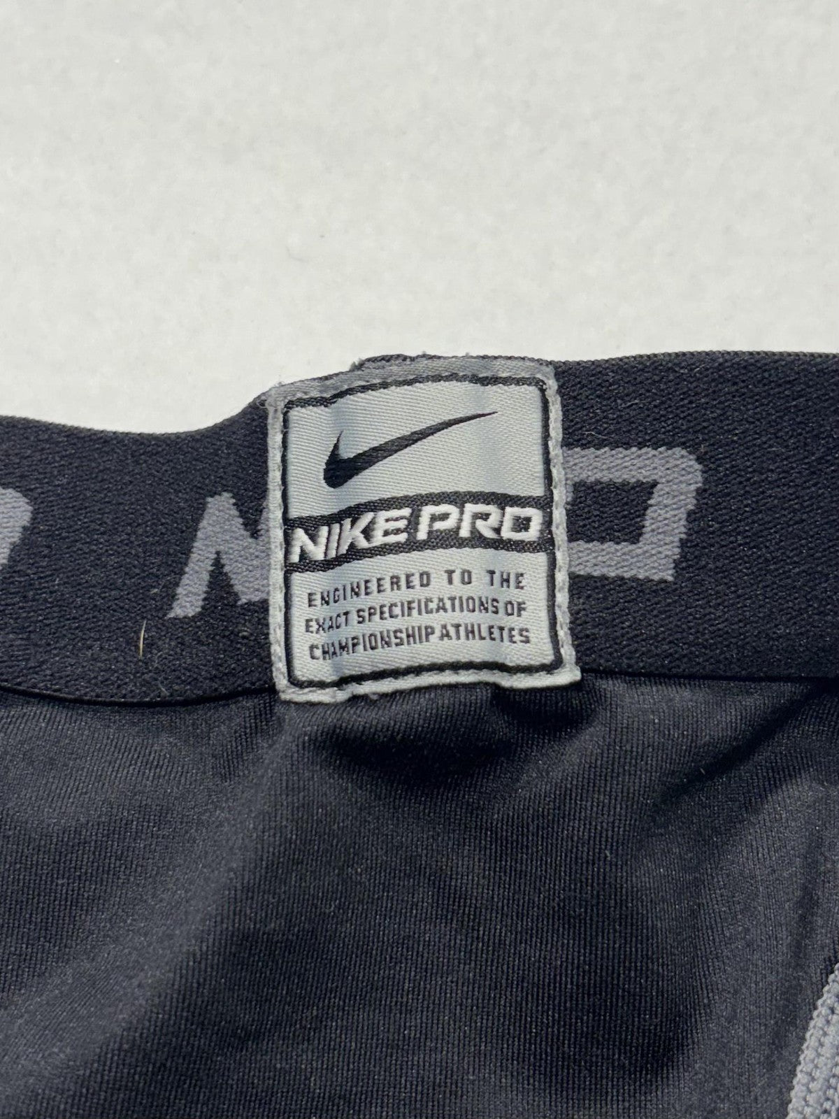Nike Pro Compression Leggings Boys Large 14-16 Black NikeFIT Running Athletic