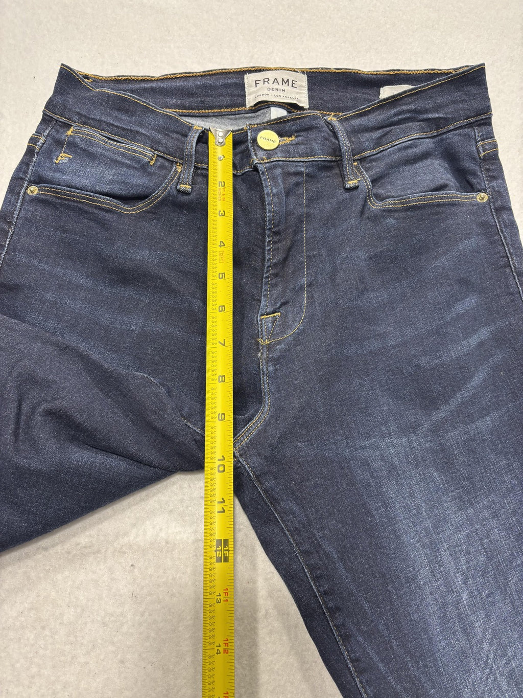 FRAME Le High Skinny Jeans Womens 29 Blue Dark Wash High Rise Stretch 29x29