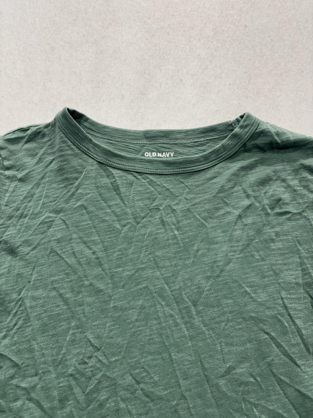 Old Navy Everywear Shirt Womens Small Green Crew Neck Short Sleeve Tee Casual