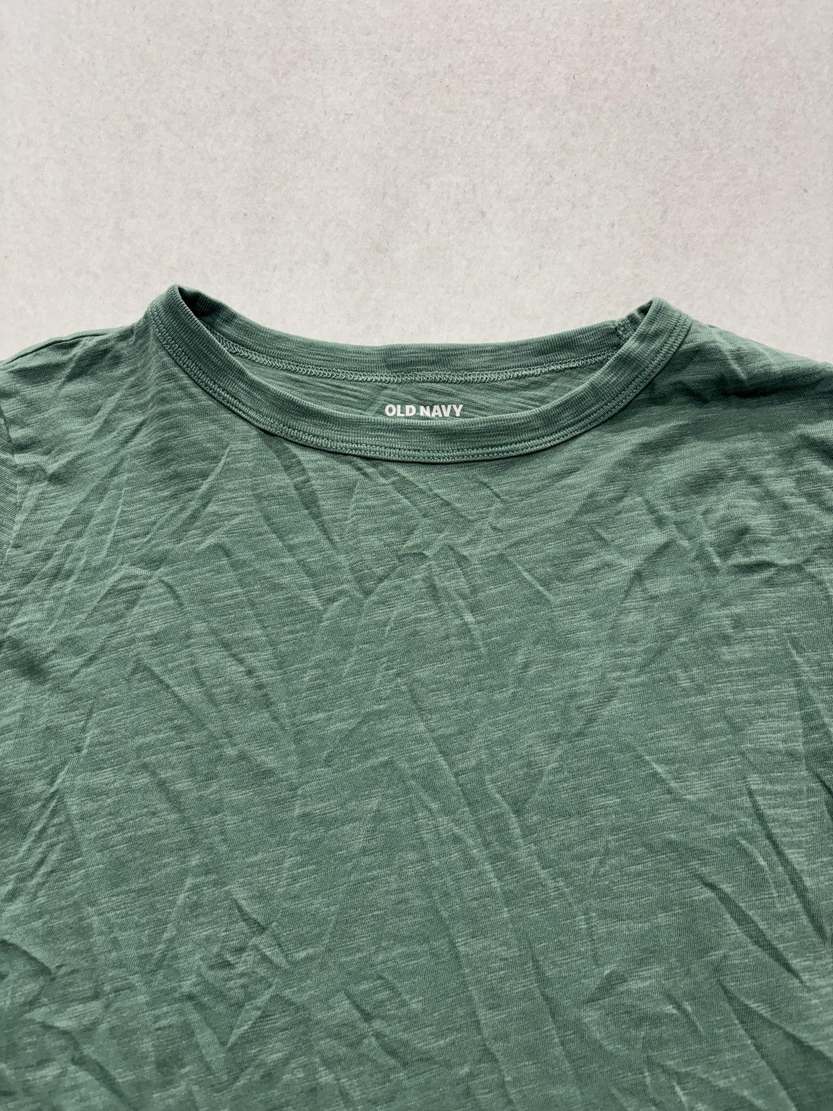 Old Navy Everywear Shirt Womens Small Green Crew Neck Short Sleeve Tee Casual