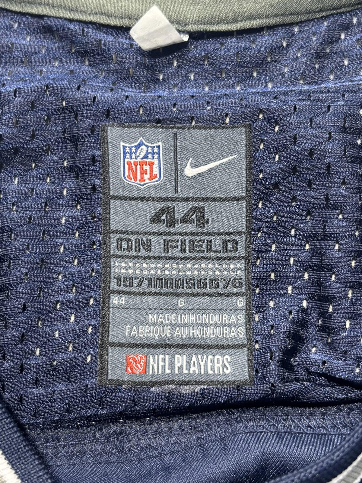 Dallas Cowboys Jersey Mens 44 Blue NFL Football Nike Joseph Randle 21 On Field