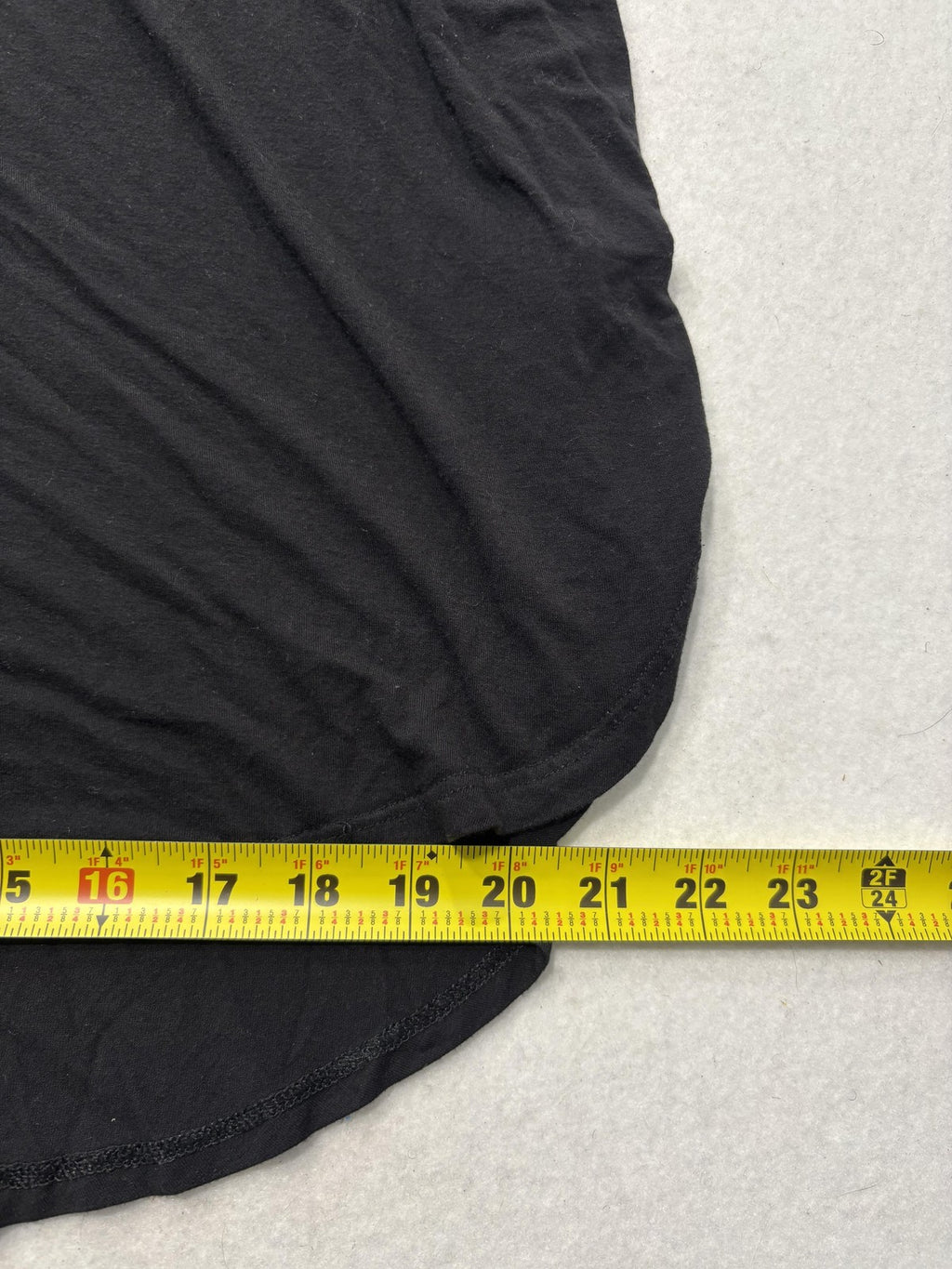 Time And Tru Shirt Womens XL Black Scoop Neck Short Sleeve Tunic Tee Casual
