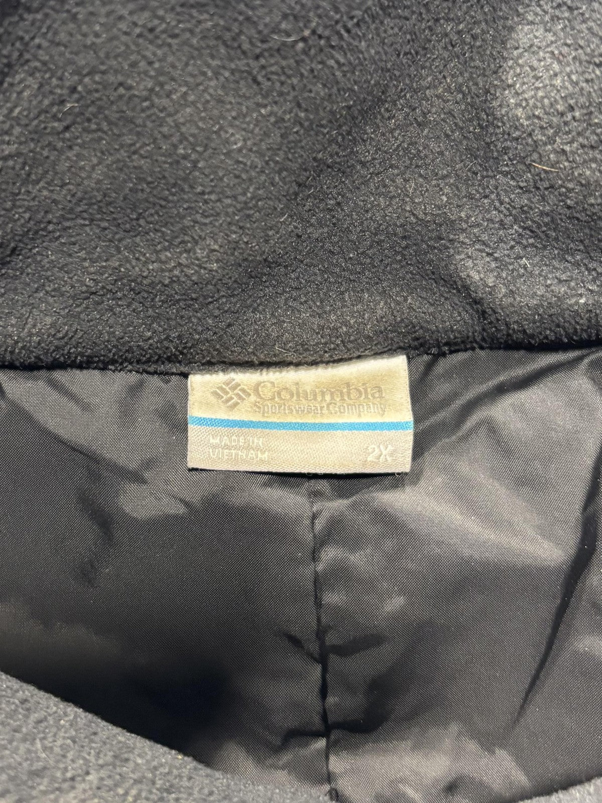 Columbia Vest Womens 2X Plus Black Quilted Insulated Full Zip Outdoor Casual