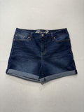Seven7 Shorts Womens 12 Blue Weekend Short Bermuda Cuffed Denim Stretch 5 Pocket